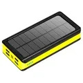 Power Bank Solar/Cargador Inalámbrico Resistente al Agua - 20000mAh - Negro