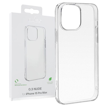 Carcasa de TPU Puro 0.3 Nude para iPhone 15 Pro Max - Transparente