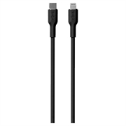 Cable Puro Icon Soft USB-C / Lightning - 1,5 m - Negro