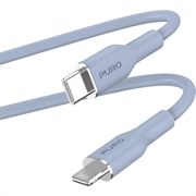 Cable Puro Icon Soft USB-C / Lightning - 1,5 m - Azul claro