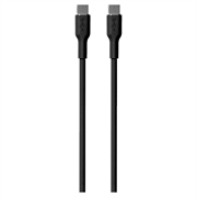 Cable Puro Icon Soft USB-C / USB-C - 1,5 m - Negro