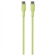Cable Puro Icon Soft USB-C / USB-C - 1,5 m - Verde claro