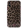 Carcasa Puro Leopard para iPhone X / iPhone XS - Rosa / Leopardo