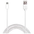 Cable con Conector Lightning / USB & Certificado MFI Puro - iPhone, iPad, iPod - Blanco