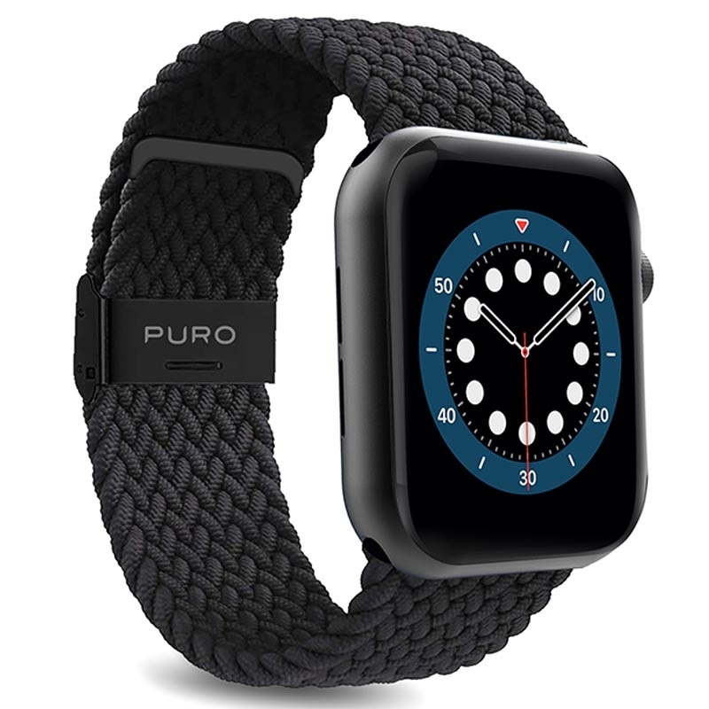 Corea Puro Loop para Apple Watch Series 7/SE/6/5/4/3/2/1 - 45mm/44mm/42mm -  Negro