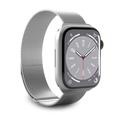 Corea Puro Milanese para Apple Watch Series 9/8/SE (2022)/7/SE/6/5/4/3/2/1 - 41mm/40mm/38mm - Plateado