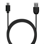 Cable de carga y sincronización Puro USB-A / USB-C - 1m, 2A - Negro