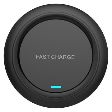 Q18 Cargador inalámbrico de sobremesa con carga rápida de 15 W y forma redonda