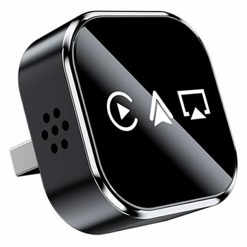 Q1A Adaptador inalámbrico CarPlay / Android Auto con AirPlay - Negro