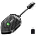 Q1D Adaptador 2 en 1 de CarPlay y Android Auto con cable a inalámbrico - Conectores USB-A/USB-C