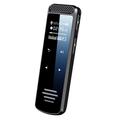 Grabadora de audio con reducción de ruido Q55 DSP de 8 núcleos con doble micrófono y activación por voz HD - Negro