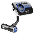 QC3.0 Car Charger / Bluetooth FM Transmitter with RGB BC49AQ - Black