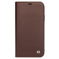 Funda de Cuero Qialino Classic para iPhone 11 - Café