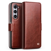 Funda Clásica de Cuero Qialino para Samsung Galaxy Z Fold5 - Estilo Cartera