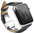 Correa de Cuero Qialino para Apple Watch Series 5/4/3/2/1 - 42mm, 44mm - Negro