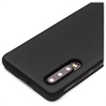 Funda de Cuero Qialino Smart View para Huawei P30 - Negro