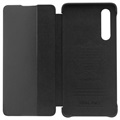 Funda de Cuero Qialino Smart View para Huawei P30 - Negro
