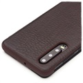 Funda de Cuero Qialino Smart View para Huawei P30 - Marrón