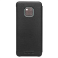 Funda de Cuero Qialino Smart View para Huawei Mate 20 Pro - Negro