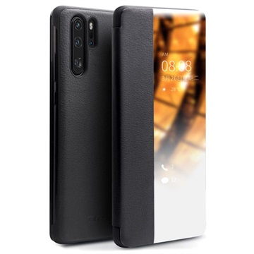 Funda de Cuero Qialino Smart View para Huawei P30 Pro