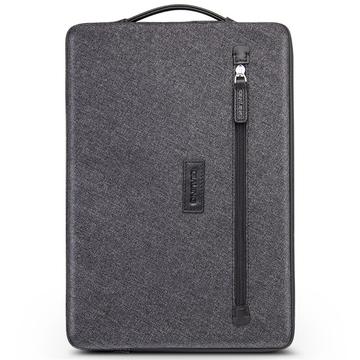 Qialino Funda Nano-Textil Resistente al Agua para Portátil con Correa de Asa - 13" - Gris