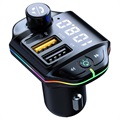 Baseus Energy Column QC3.0 Car Charger / Bluetooth FM Transmitter - Silver