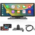 RH-W517 Pantalla inalámbrica CarPlay / Android Auto de 10.3" con transmisor FM y conectividad Bluetooth.
