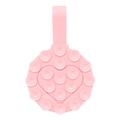 RK-X18/19 Soporte de silicona con ventosa en forma de corazón - Doble cara, desmontable - Rosa