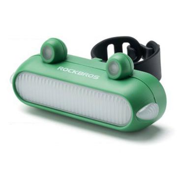 ROCKBROS RFL02 LED luz trasera de bicicleta rana bicicleta trasera ciclismo seguridad linterna luz de freno - Verde