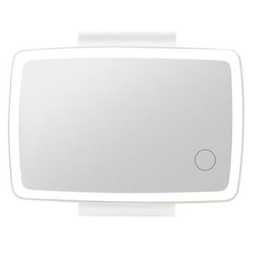 Espejo de maquillaje LED recargable para parasol de coche - Blanco