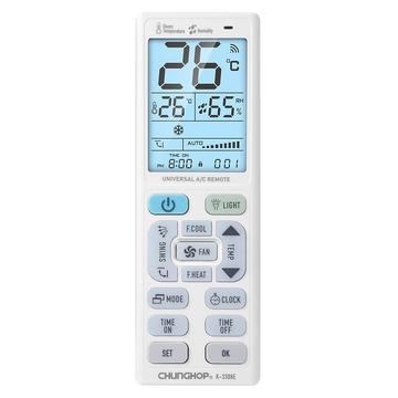 Mando a distancia universal recargable para aire acondicionado con indicador de temperatura y humedad