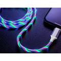Reekin LED flotante RGB 3-en-1 Cable - MicroUSB, Lightning, USB-C - 1m