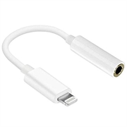 Reekin Adaptador de audio de conector Lightning a conector de 3.5mm - 10cm - Blanco