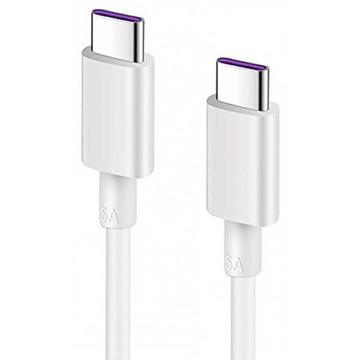 Reekin Quick Charge USB-C Cable - 5A, 1m - Blanco