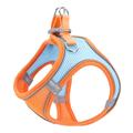 Arnés reflectante para perro/gato con correa - M - Naranja / Gris