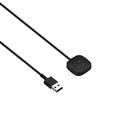 Cable de carga de repuesto para Fitbit Versa 4/Versa 3/Sense/Sense 2/Ace LTE - Negro