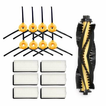 Kit de piezas de repuesto para Ecovacs Deebot 600/605, Yeedi K600/K700 - Cepillo principal, cepillos laterales y filtros - 15 piezas.