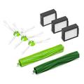Kit de piezas de repuesto para iRobot Roomba i3/i4/i6/i7/E5/E6/E7 - Cepillo principal, cepillos laterales y filtros - 8 piezas.