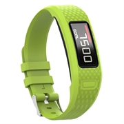 Correa de silicona de repuesto con marco integrado para Garmin Vivofit 1/2 - Verde claro