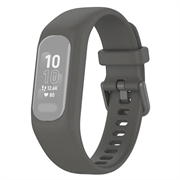 Correa de silicona de repuesto con marco integrado para Garmin Vivosmart 5 - Gris
