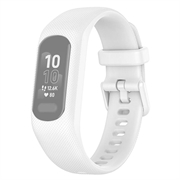 Correa de silicona de repuesto con marco integrado para Garmin Vivosmart 5 - Blanco