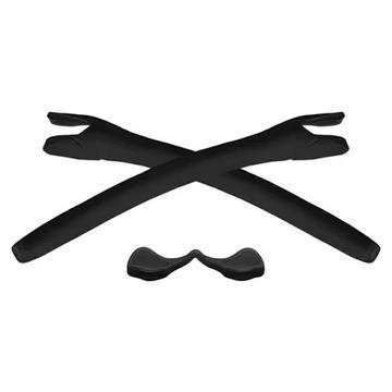 Patillas y plaquetas nasales de repuesto para gafas de sol Oakley Radar - Negro