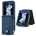 Funda Recubierta con Cartera Retro para Samsung Galaxy Z Flip5