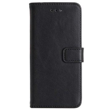 Funda Retro para iPhone 7 - Estilo Cartera - Negro