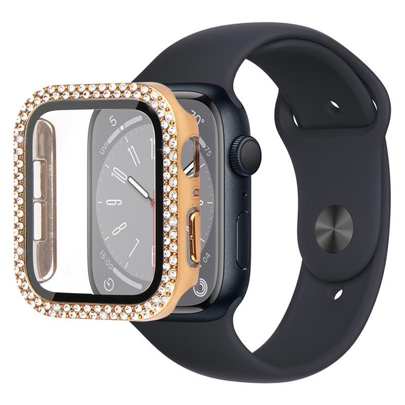 Carcasa Decorativa con Diamantes con Protector de Pantalla para Apple Watch  Series 9/8/7 - 41mm