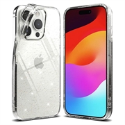 Carcasa de TPU Ringke Air Glitter para iPhone 15 Pro Max - Transparente
