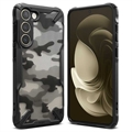 Carcasa Híbrida Ringke Fusion X Design para Samsung Galaxy S23+ 5G - Camuflaje Militar / Negro