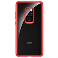 Carcasa Hibrida Rock Crystal Clear para Huawei Mate 20 - Rojo / Transparente
