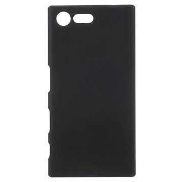 Carcasa Recubierta de Goma para Sony Xperia X Compact - Negro