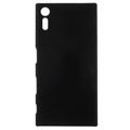 Carcasa Recubierta de Goma para Sony Xperia XZ, Xperia XZs - Negro